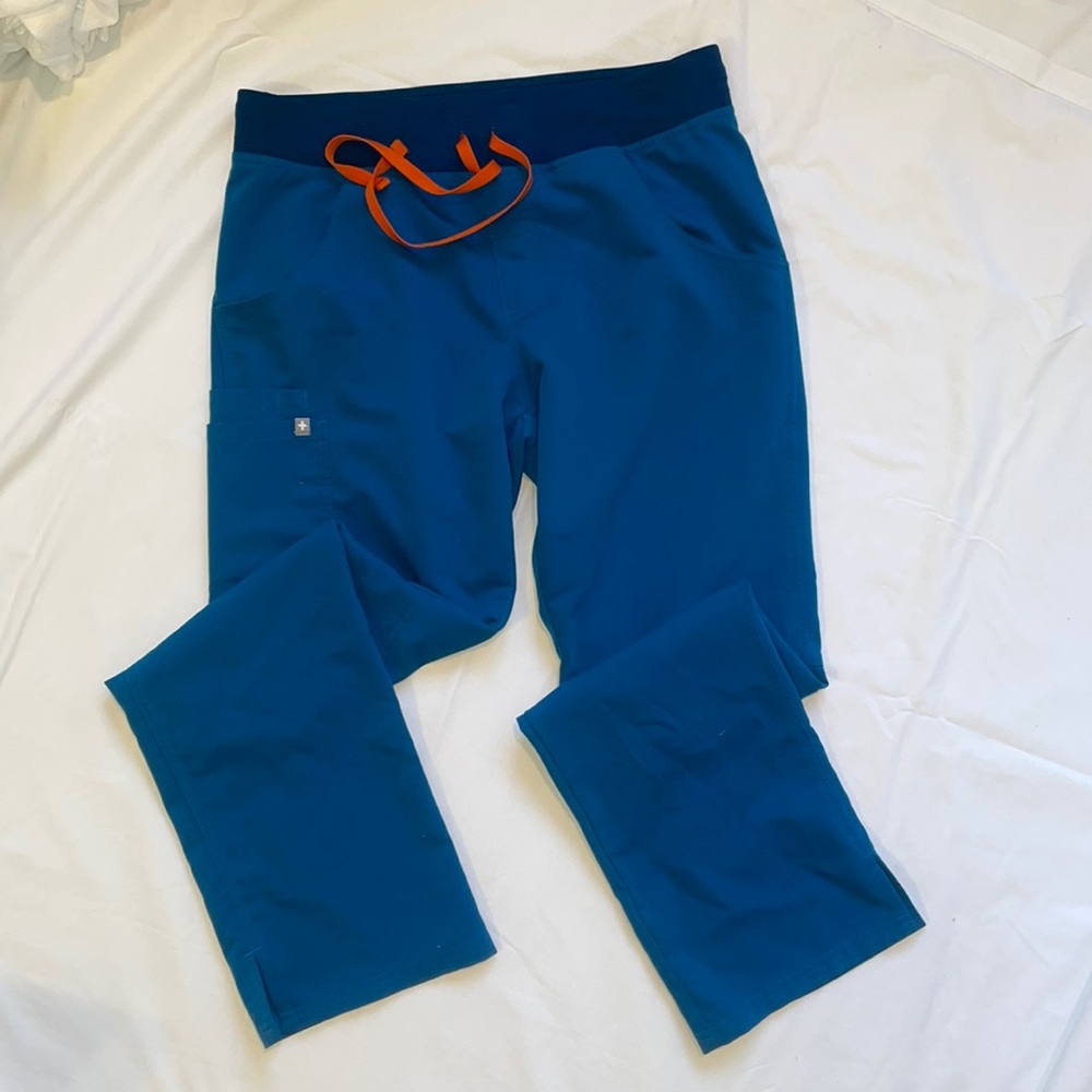 FIGS scrubs pants teal